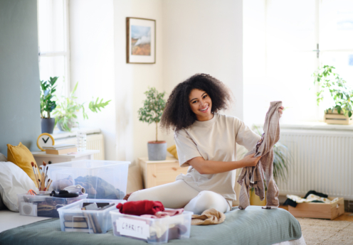 Decluttering and cleaning your home before putting it on the market
